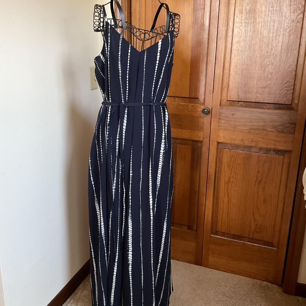 Banana Republic TRAPEZE BELTED MAXI DRESS, Large - Picture 3 of 6